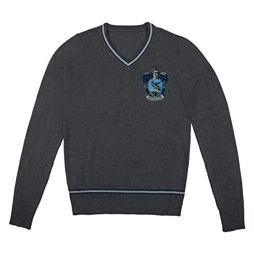 Harry Potter Ravenclaw Grey Knitted Sweater Medium NEW eBay