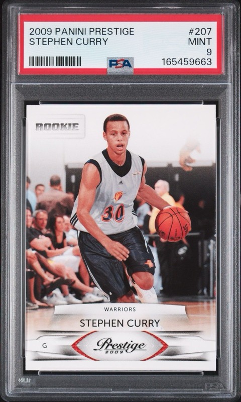 2009 Panini Prestige Stephen Curry Rookie #207 PSA 9