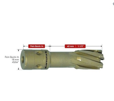 HM bestückter Kernbohrer Ø=61mm, Fein Quick-In Schaft, Karnasch, Hartmetall