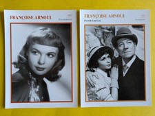 FRANCOISE ARNOUL / 2 Filmstar - Sammelkarten