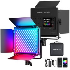 RGB LED Video Light Panel with App Control, Full Color Lighting