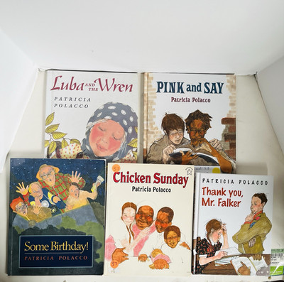 PATRICIA POLACCO Lot 5 Hardcover Children's Picture Luba Falker Birthday PB HC