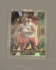 2025 Panini Select Jacory Croskey Merritt Black & Green Shock Rookie Card