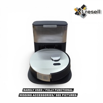 bObsweep PET24-7-913 UltraVision Self-Empty Robot Vacuum & Mop, Carbon Steel