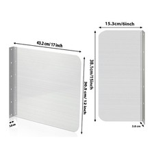 Wall Mounted Stainless Steel Splashbacks Pack of 2 for Sink Bathroom Kitchen