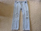 Men's Blue Jeans LEVI 31x30 501 Used Button Fly — photo 1