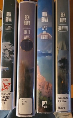#ad Ben Bova Set of 4 Ex library $32.99