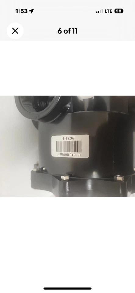 Jandy Zodiac A0553645 2" Side Mount Multiport Valve DEL Filter ONLY - Image 4 of 4