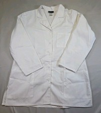 Cherokee Lab Coat 1462 Women's XL White Medical/Lab 32 inches Long Button-Up
