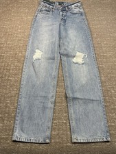 NWT Wild Fable Womens Light Wash Distressed High Rise Mom Jeans Size 2 Inseam 32