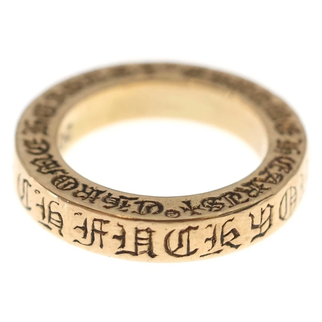 Chrome Hearts 3mm Spacer FYOU 3mm Ring 22K Gold US#3 P0079312
