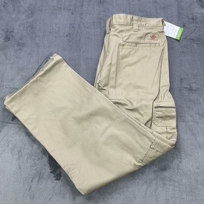 NWT Dickies Industrial Relaxed Fit Cotton Cargo Pants Men's 36x30