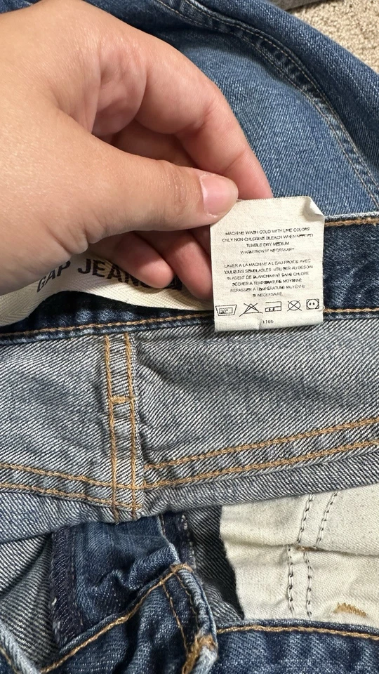 Vtg Gap Jean Skirt Women 12 Maxi Long Denim Medium Wash Y2K Vintage - Image 4 of 4