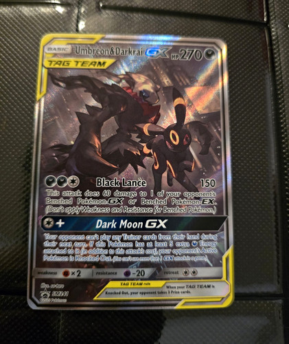 Pokemon Umbreon & Darkrai GX TAG TEAM SM241 SM Holo Promo NM