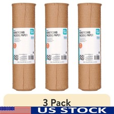 Honeycomb Packing Paper Roll 3 Pack Cushioning Wrap Shipping Protection New