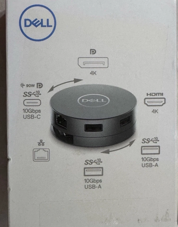 Dell  DA305 6-in-1 USB-C Multiport Adapter Docking Station - Gray - Image 2 of 4