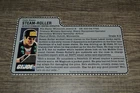 1987 Gijoe Cobra M.C.C Driver Steam-Roller ( Filecard ) OG & Nicely Cut Out !