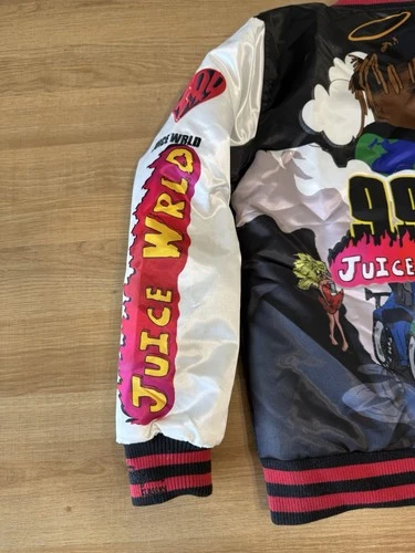 Headgear Classics Juice WRLD Goodbye & Good Riddance Satin Bomber Jacket Size L image 7