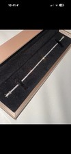 Lab Created Diamond Tennis Bracelet 18k White Gold 7.5 Inches