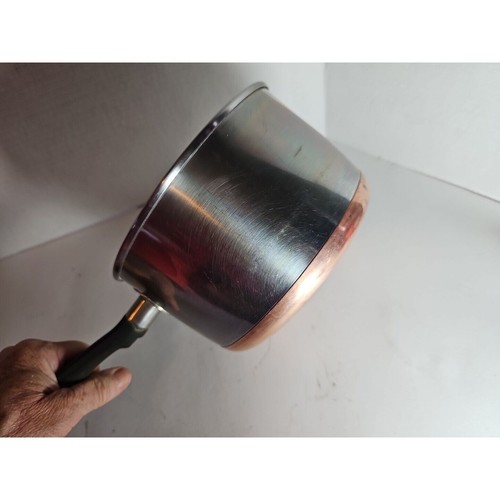 Vintage Sears Maid Of Honor 1.5 Quart Pan Copper Bottom Stainless Steel No Lid - Picture 11 of 13