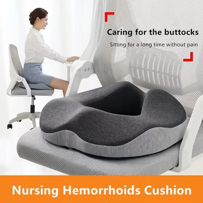Memory-Schaum Hämorrhoiden Kissen Sitzmatte Steißbein Ischias Schmerzlinderung Reisen