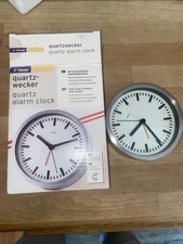 TCM Quarzwecker 234735 Im Originalkarton Vintage Retro  Bahnhofsuhr-Look