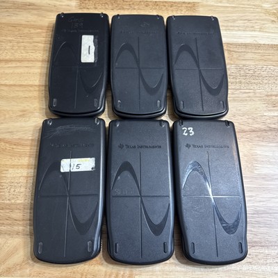 Lot Of 6 TI 83 Plus With Covers Graphing Calculator FOR PARTS AS IS Screen Issue