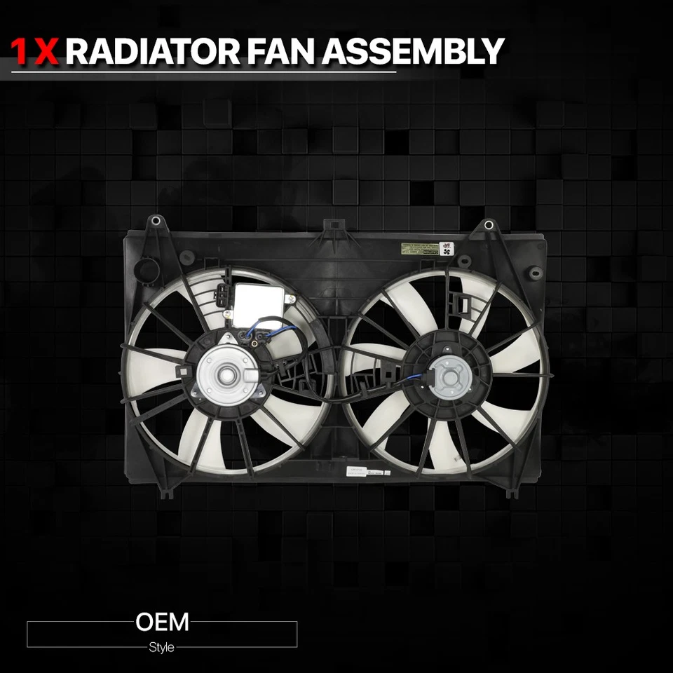 OE Style Radiator Cooling Fan Assembly for 13-15 Lexus GS350 3.5L 6Cyl Engine - Изображение 2 из 4