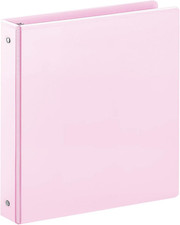 1 Inch 3 Ring Binder, Clear 1'' View Presentation Binders with 2 Pockets, Fits 8