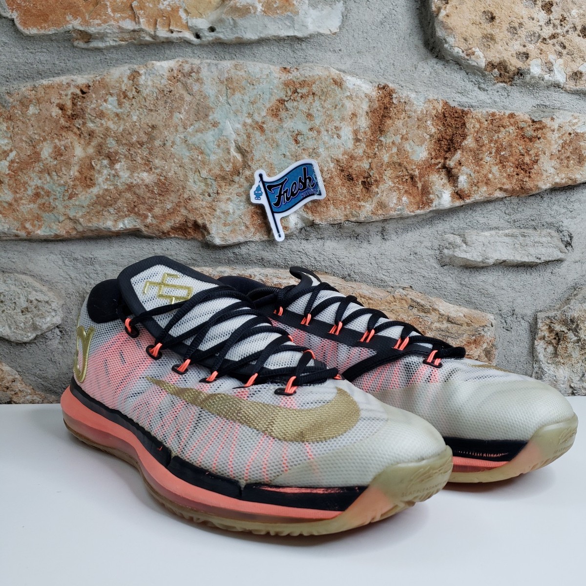 NIKE KD6 ELITE エリート Nike KD 6 Elite Gold Athletic Basketball Mens Sz 12 Very