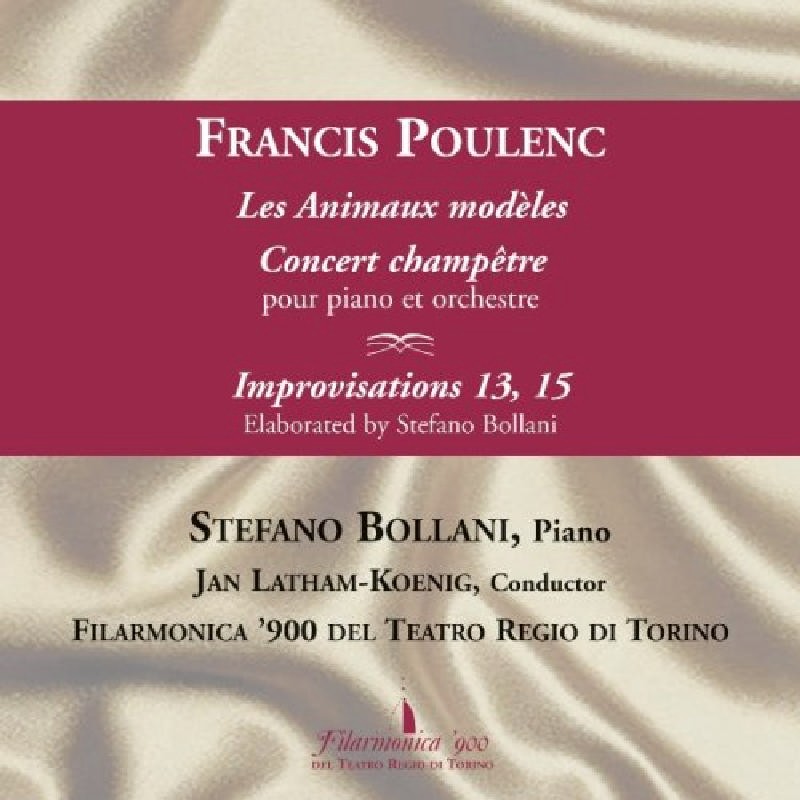 AV2135 Stefano Bollani Poulenc: Les Animaux Modèles, Concert Champêtre CD AV2135