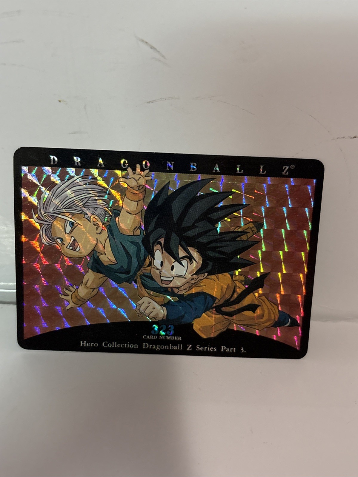 Dragon Ball Z Hero Collection Series 3 1995 Artbox Prism Holo Goten Trunks Card 323