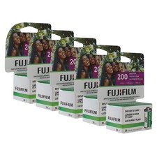 5x Fujifilm 200 Color Negative 35mm Film 36 Exposures