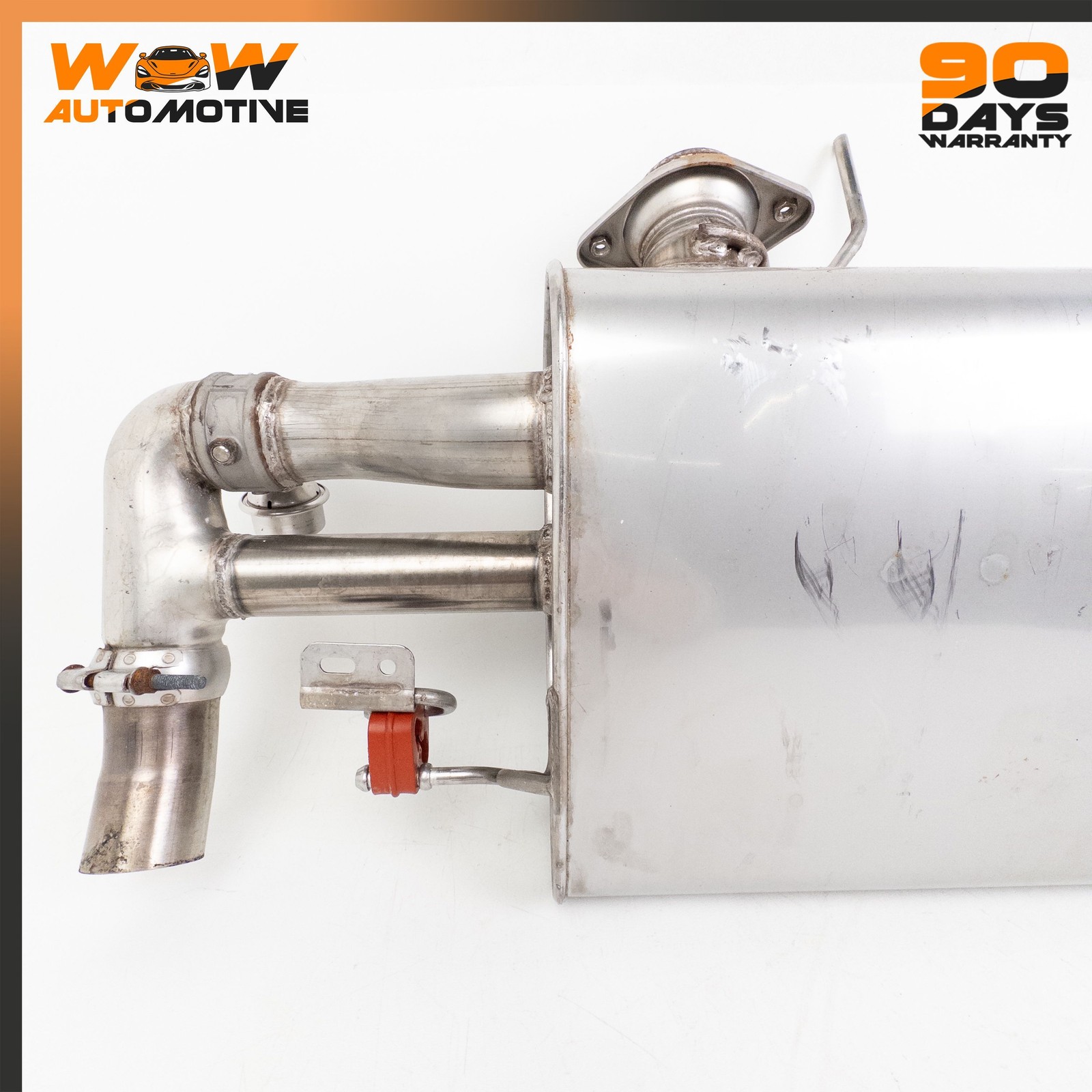 06-16 ASTON MARTIN V8 VANTAGE 4.3L REAR EXHAUST SYSTEM MUFFLER ASSEMBLY OEM