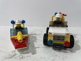 Retired City LEGO sets Fire Boat 4992 & 4x4 Fire Truck 20002