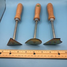 SET OF 3 VINTAGE SCRAPER SHAVE HOOKS TOOL