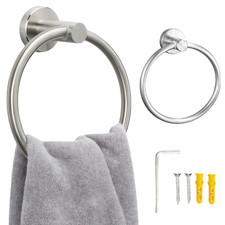 Hand Towel Ring Towel Holder Wall Mounted Stainless Steel for Kitchen Bathroom