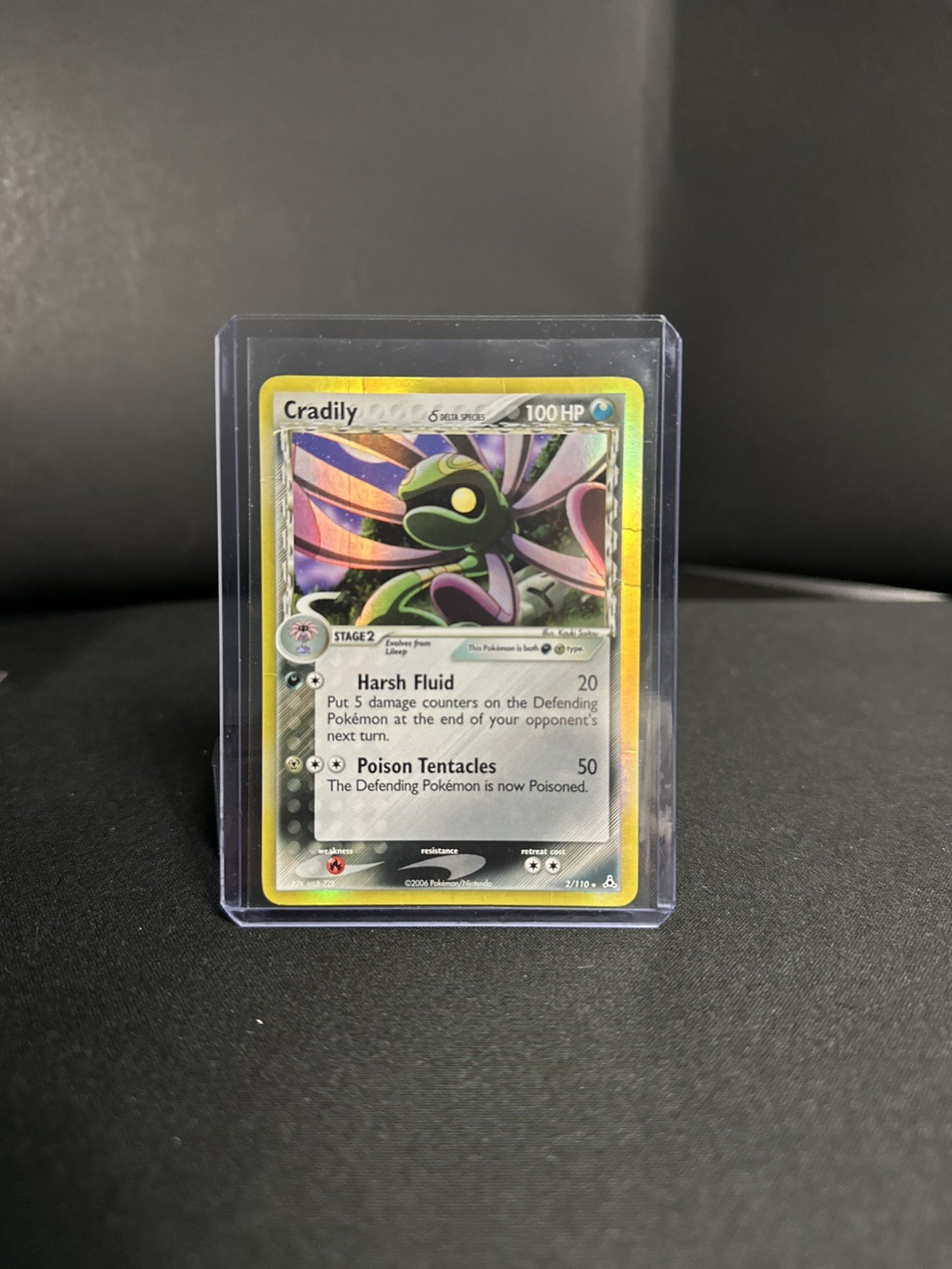 Pokemon EX Holon Phantoms Cradily 2/110 Reverse Holo Rare 