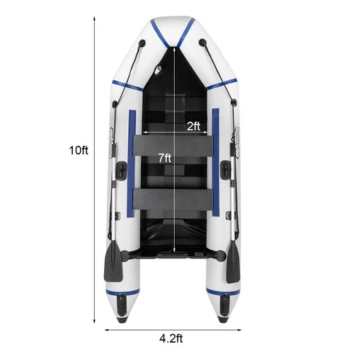 CamPingSurvivals 10ft Inflatable Water Sport Tender Rafting Fishing Dinghy Boat