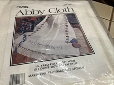 ABBY CLOTH  SOFT WHITE 11668 1-1/4 YARD 58" 18 COUNT LEISURE ARTS NEW IN PACKAGE