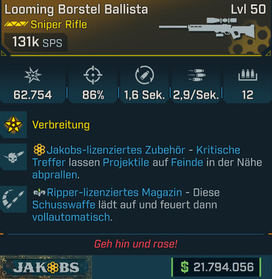 (PC,Xbox,PS) Borderlands 4 - Modded Ballista 132K DPS