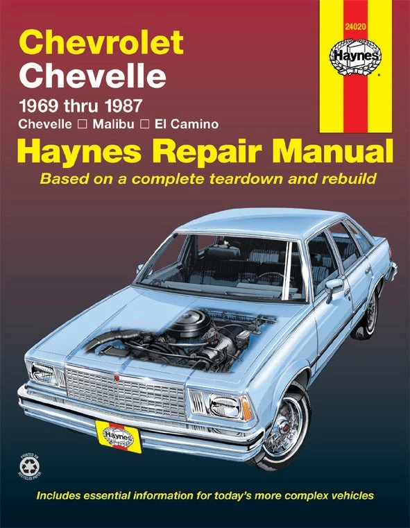 Chevrolet Chevelle, Malibu & El Camino (1969-1987) Manuale di riparazione Haynes (USA)