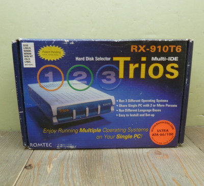 Trios RX-910T6 Hard Drive Sector Triple Boot 3-in-1 Ultra ATA 66/100 Romtec IDE