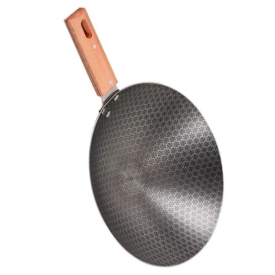 Kleine Wok-Haushalts-Bratpfanne, Küchengeschirr, japanischer Wok, Eisen-Brat-Wok - Bild 1 von 4