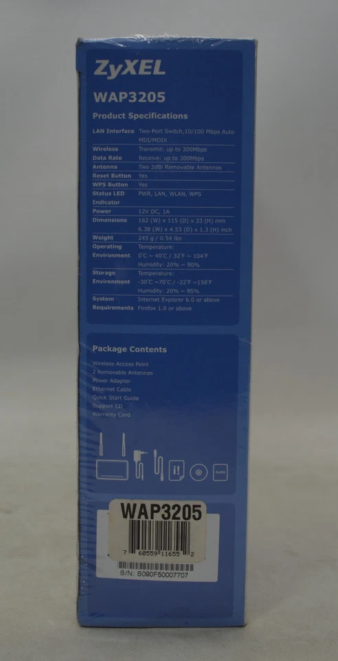 ZyXEL Wireless-N Access Point - WAP3205 *New Unused* - Image 3 of 4