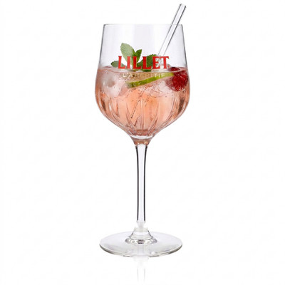 Original Lillet Signature Glas 0,45l Aperitif Weinglas Eichstrich edles Relief