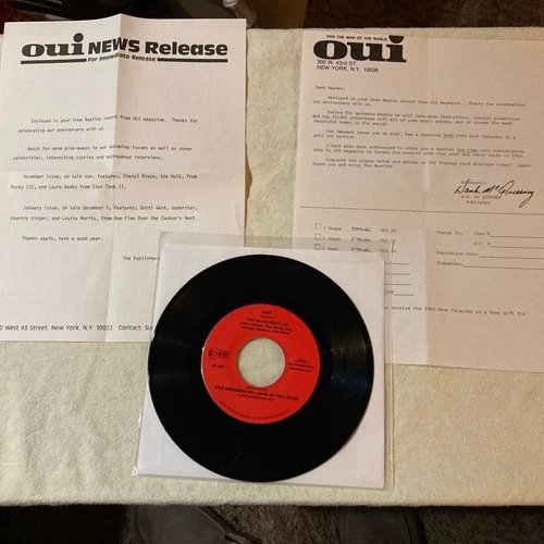 The Silver Beatles Like Dreamers Do-Love Of The Loved Oui Promo 45 1982 Letters