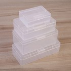 Transparent Plastic Cosmetics Hardware Tools Storage Box Holder Case Containers