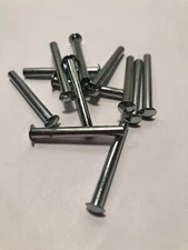 Lot Of 12 Hollow End 1-1/2” Steel Rivets For Shovel, Rake, Hoe, Scoop Handles