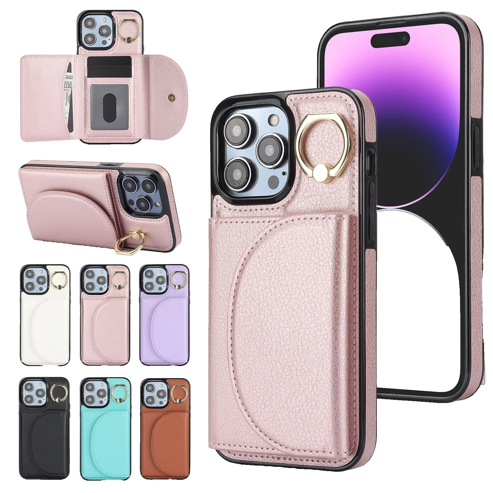 Teléfono celular de Bolsillo Tarjeta Billetera casos para el iPhone 7